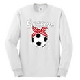 thumbnail image 2 of Wild Bobby, Cute Soccer Mom Ribbon Soccer Ball Gift Sports, Mother's Day, Men Long Sleeve Shirt, White, Large, 2 of 3