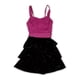 thumbnail image 2 of Aeropostale Vestido de Terciopelo Halter con Cinturón para Mujer, Púrpura, XS Aeropostale escalonado, 2 of 2