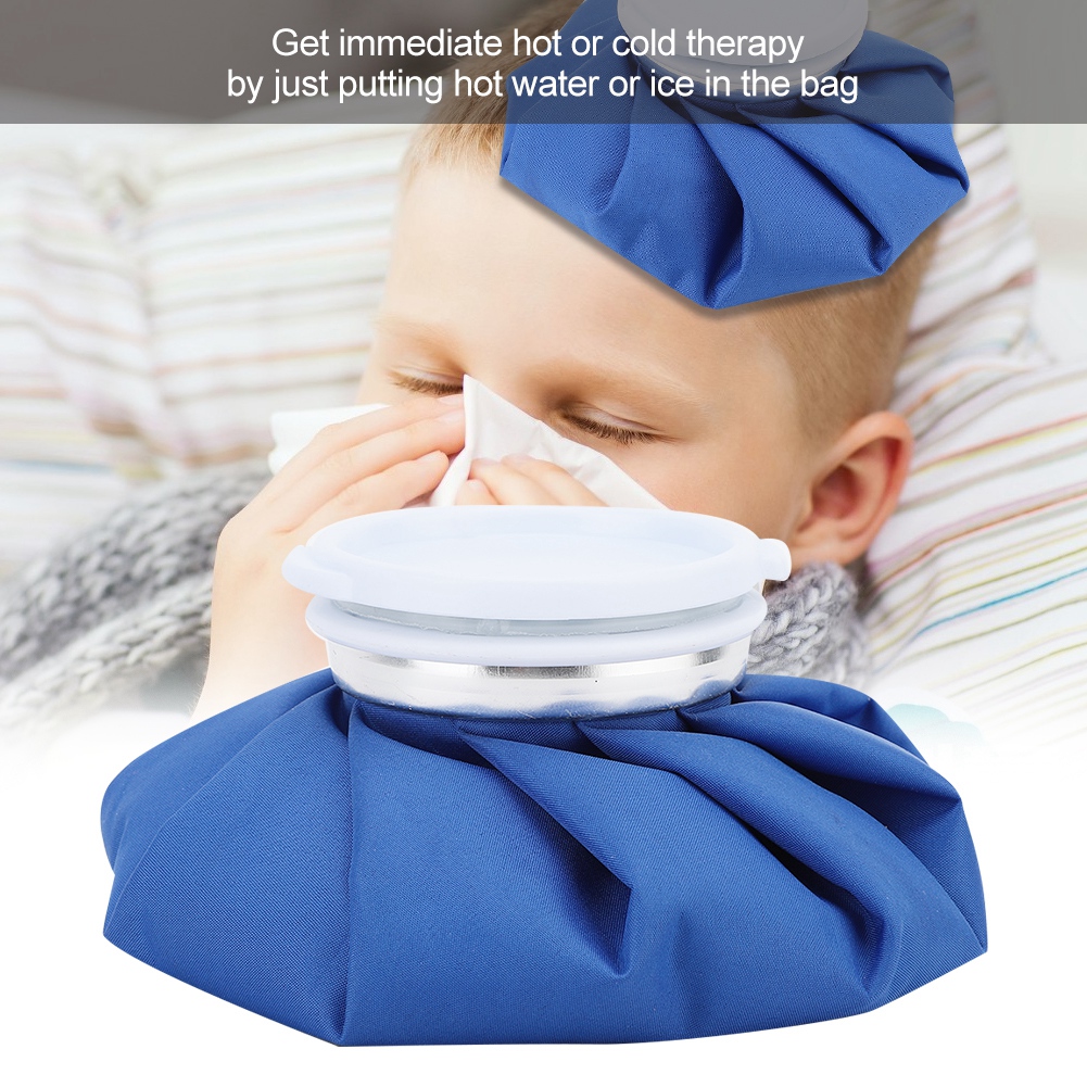 FAGINEY Fever Reduce Ice Bag, Hot Pack,Blue Reusable Ice Bag Hot Pack