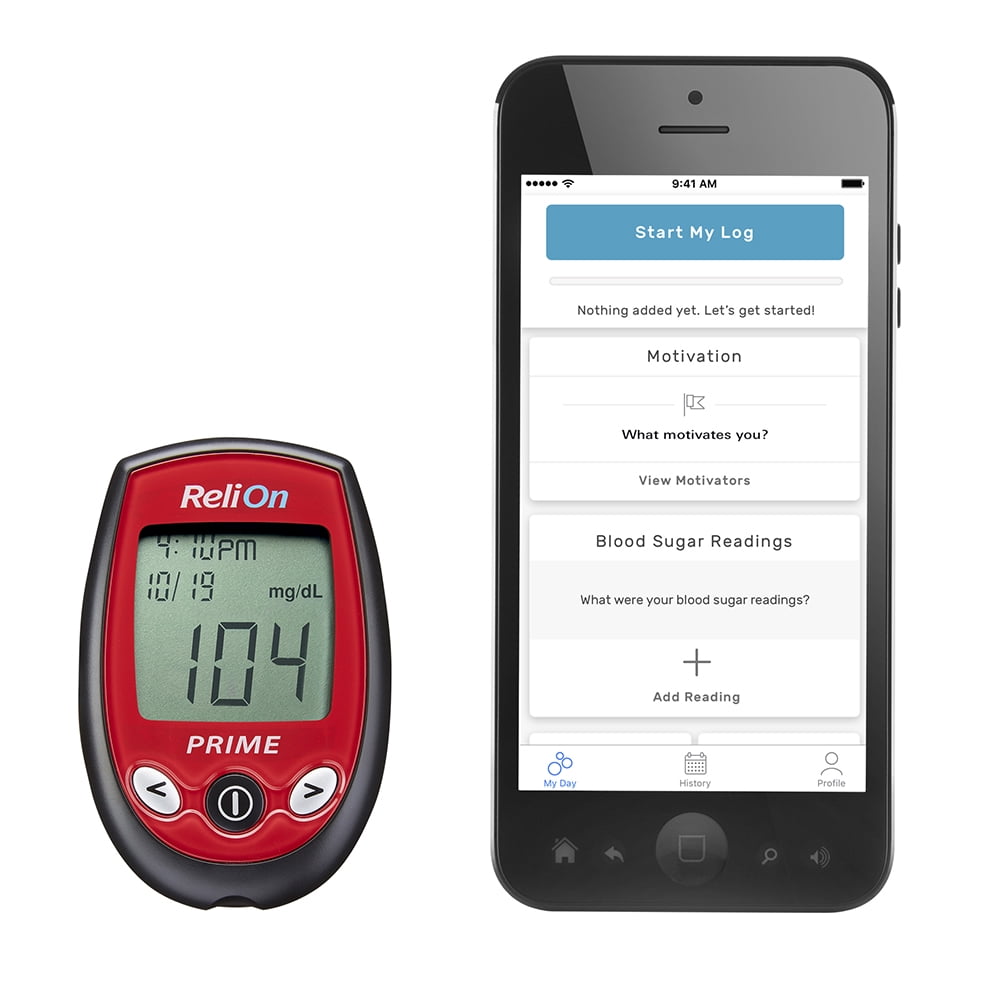 ReliOn PRIME Blood Glucose Monitoring System, Red