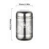 PEONAVET Tasse Isolée en Acier Inoxydable Indispensable Filtre à Thé en Acier Inoxydable Isolé pour Usage Domestique d'Été