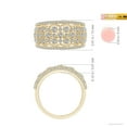 thumbnail image 4 of ANGARA Natural 0.84 Ct. Diamond Non Eternity Anniversary Ring in 14K Yellow Gold for Women (Ring Size: 3.5), 4 of 9