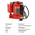 thumbnail image 3 of Yoluckea Hydraulic Bottle Jack - 32-Ton Capacity, Air-Operated Portable Low Profile Jack with Manual Pump and Handle , Steel, 3 of 7