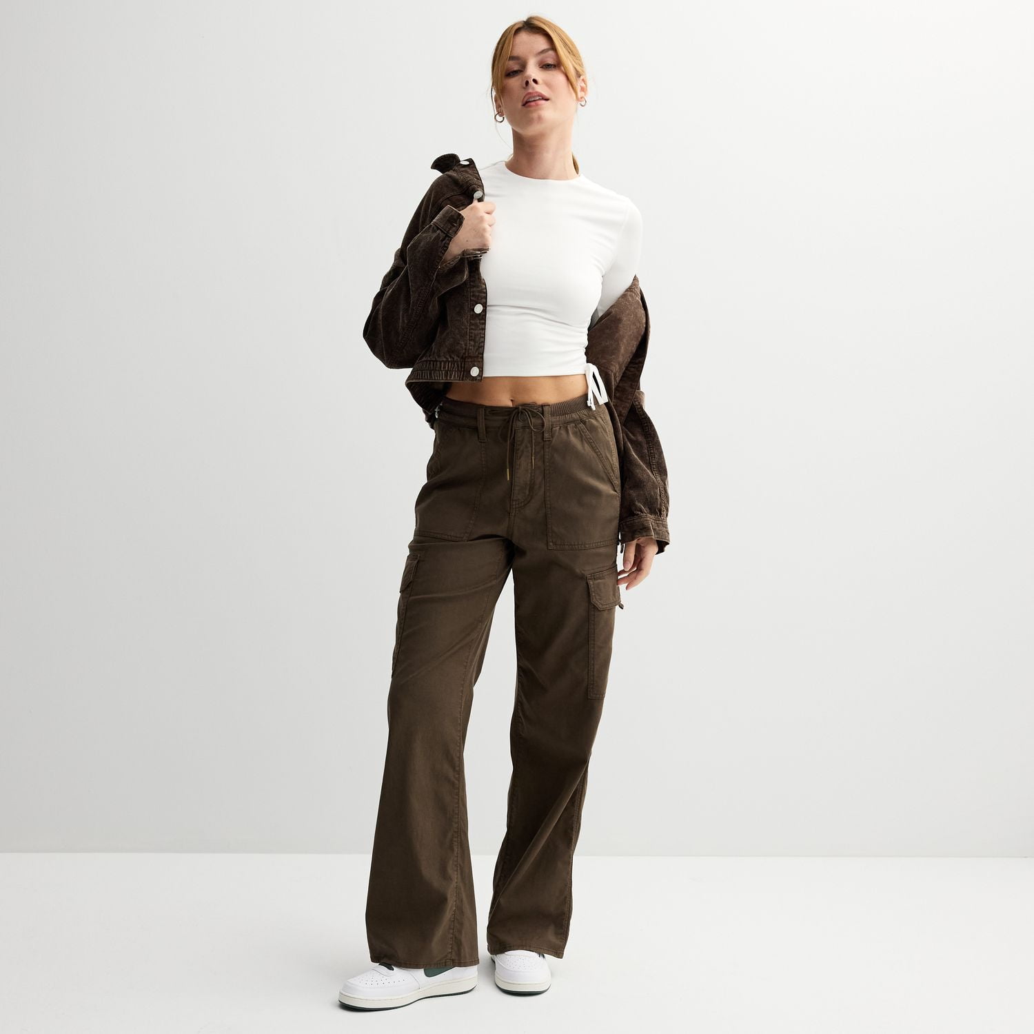 【COLOR iN ID】pr wide cargo pants Juniors' SO® Drawstring High-Rise Wide Leg Cargo Pants Color