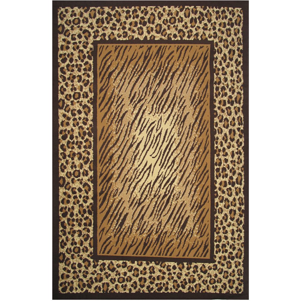 La Rugs Pronto Area Rugs 831X88 N Contemporary Gold Bordered Spotted