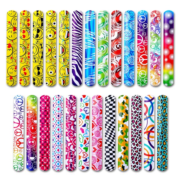 Pulseras Slap Manufacturing, 50 unidades, para niños de 4 a 8 años