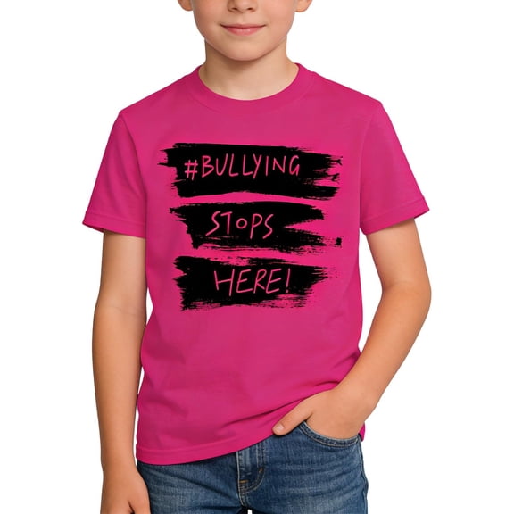 WAYUTE Boys Shirts Graphic Letter Print Short Sleeve T Shirt Soft Tee for Kids Youth Versatile Summer Daily Wear