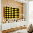 Black Yellow Plaid TV Dust Cover,Stretchable TV Screen Desktop Computer ...