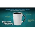 thumbnail image 3 of Ceramic Latte Coffee Mugs by Albany 13 oz. Set of 10, Bulk Pack - Perfect for Coffee, Tea, Espresso, Hot Cocoa, Other Beverages - Black, 3 of 5