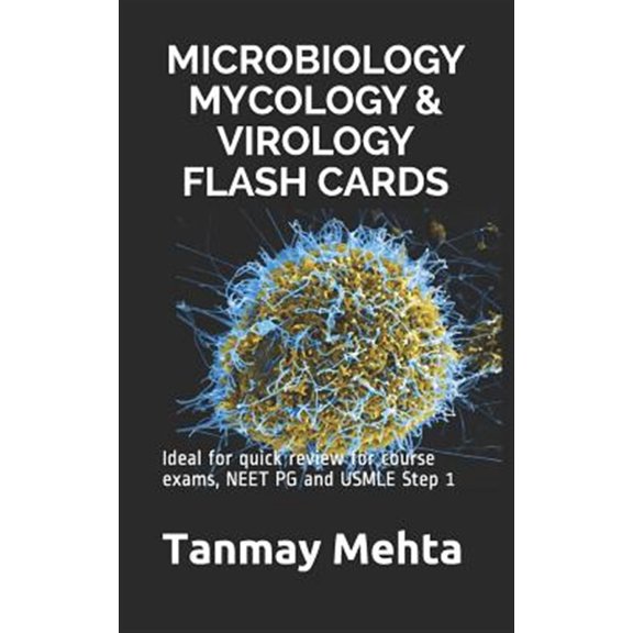 Pre-Owned Microbiology Mycology & Virology Flash Cards: Ideal for Quick Review for Course Exams, Neet Pg and USMLE Step 1