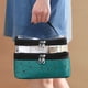 thumbnail image 5 of Bolsa de maquillaje, bolsa organizadora de maquillaje grande de cuero de doble capa, accesorios de viaje, bolsa de aseo esencial para dormitorio para mujeres, bolsa de cosméticos Travel Essentials,, 5 of 5