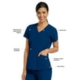 thumbnail image 5 of Barco One™ Women's V-Neck Solid Scrub Top, 5 of 7