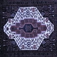 thumbnail image 1 of Ahgly Company Indoor Square Persian Blue Traditional Area Rugs, 5' Square, 1 of 4