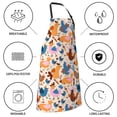 thumbnail image 5 of Goofa Cute Chickens Printed Waterproof Apron 33" Chef Aprons for Men Heavy Duty Chemical Work Apron Adjustable Bib Apron, 5 of 9