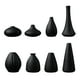 thumbnail image 5 of Florero de cerámica, florero hidropónico negro, moderno florero floral decorativo de para sala de , decoración interior para hogar, centro de A, 5 of 5