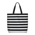 thumbnail image 1 of Easygdp Black And White Stripes Bolsa Tote para Mujer, Bolso de Hombro para Trabajo, Playa, Viajes, Compras y Supermercado, 1 of 7