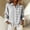Gray, variant on Women's Blouses Striped Lattice Long Sleeve Shirts Button Down Collared Loose Fit Casual Tops