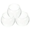 thumbnail image 4 of HINTRMENT 3Pcs Small Fish Tank Transparent Plastic Round Bowl Practical for Home and Office, 4 of 8