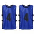 thumbnail image 5 of 6 PCS Adults Soccer Pinnies Quick Drying Football Team Jerseys Youth Sports Scrimmage Soccer Team Training Numbered Bibs Practice Sports Vest, 5 of 5