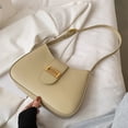 thumbnail image 5 of Bolso jiaozi de diseño de nicho nuevo de PU para otoño e invierno, bolso de hombro para uso diario, bolso debajo del brazo, color caqui, 5 of 5