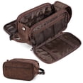 thumbnail image 1 of Neceser PAVILIA Travel Shaving Dopp Kit de piel sintética, 1 of 8