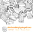 thumbnail image 4 of 100 Pack Aluminum Crimping Loop Sleeve and 16 Pack Stainless Steel Thimble for 5/64" Dia Wire Rope,, 4 of 8