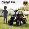 thumbnail image 6 of iYofe 12V Kids ATV Ride on, Ford F-150 Ride on Toys w/LED Lights, Battery Powered Riding Toy Car for Kids Toddlers 2-4, Black, 6 of 6