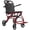 A2, variant on Portable Foldable Wheelchair for Adults, Lightweight Carbon Steel Transport Chair with 280° Handrails Fits Car Trunk