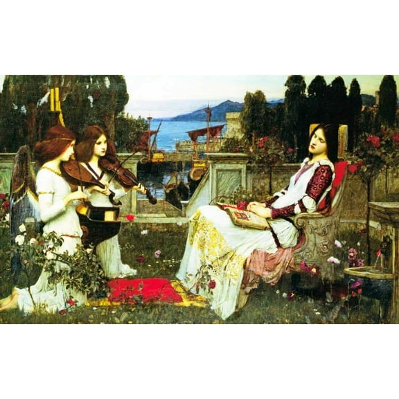"St. Cecilia, Waterhouse - CANVAS OR WALL ART PRINT"