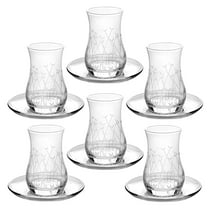 Tea Mug Nova Tea Glass set of 6 Clear Glass Cups for Hot Beverages Drinkware 5 fl oz (150 ml)