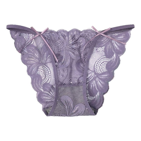 HBYJLZYG Women's Lace Underwear Low-Rise Panties See Through Comfy Threaded Lace Breathable Soft Stretchy