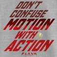 thumbnail image 2 of Girl's The Flash Don't Confuse Quote  Graphic Tee Athletic Heather Medium, 2 of 5