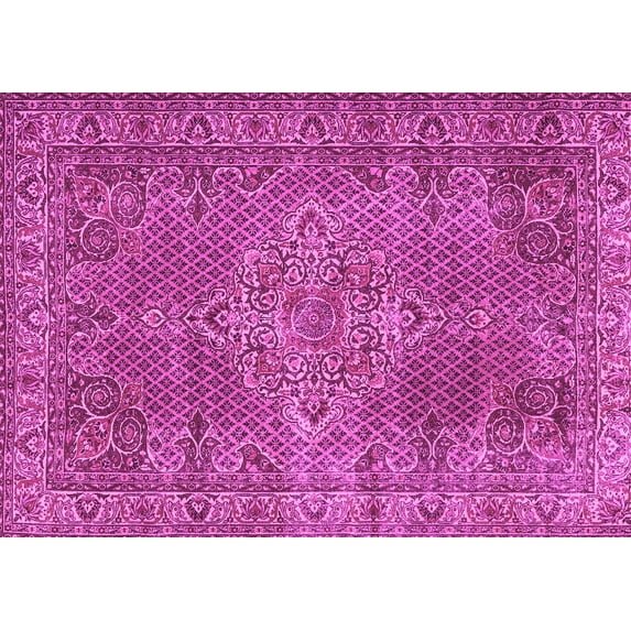 Ahgly Company Indoor Rectangle Persian Pink Traditional Area Rugs, 7' x 9'