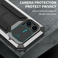 thumbnail image 4 of Allytech Rugged Case for iPhone 13 Pro with Screen Protector & Camera Lens Sliding Cover, Anti-Drop Shockproof Dustproof Hidden Kickstand Heavy Duty Triple-Layer Protection Shell, Silver, 4 of 7