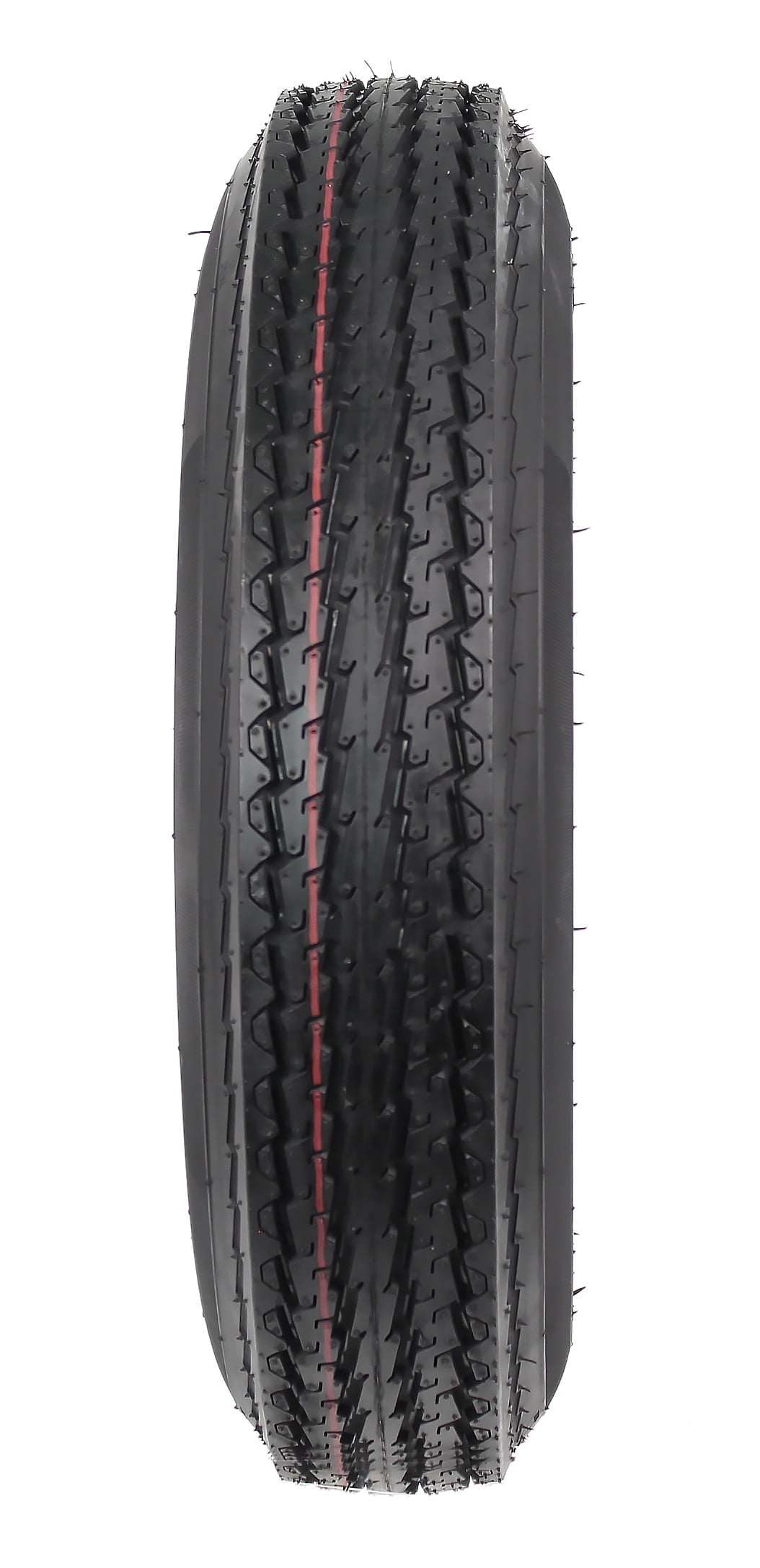 eCustomrim 2-Pack Trailer Tires On White Wheel Rims 530-12 5.30-12 5.30 x 12 Load C 4 Lug