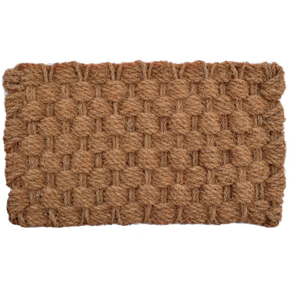 18" X 30" Brown Coir Weave Outdoor Door Mat
