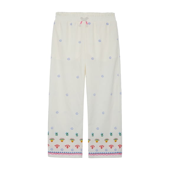 Wonder Nation Girls Smocked Waist Pant, Sizes 4-18 & Plus