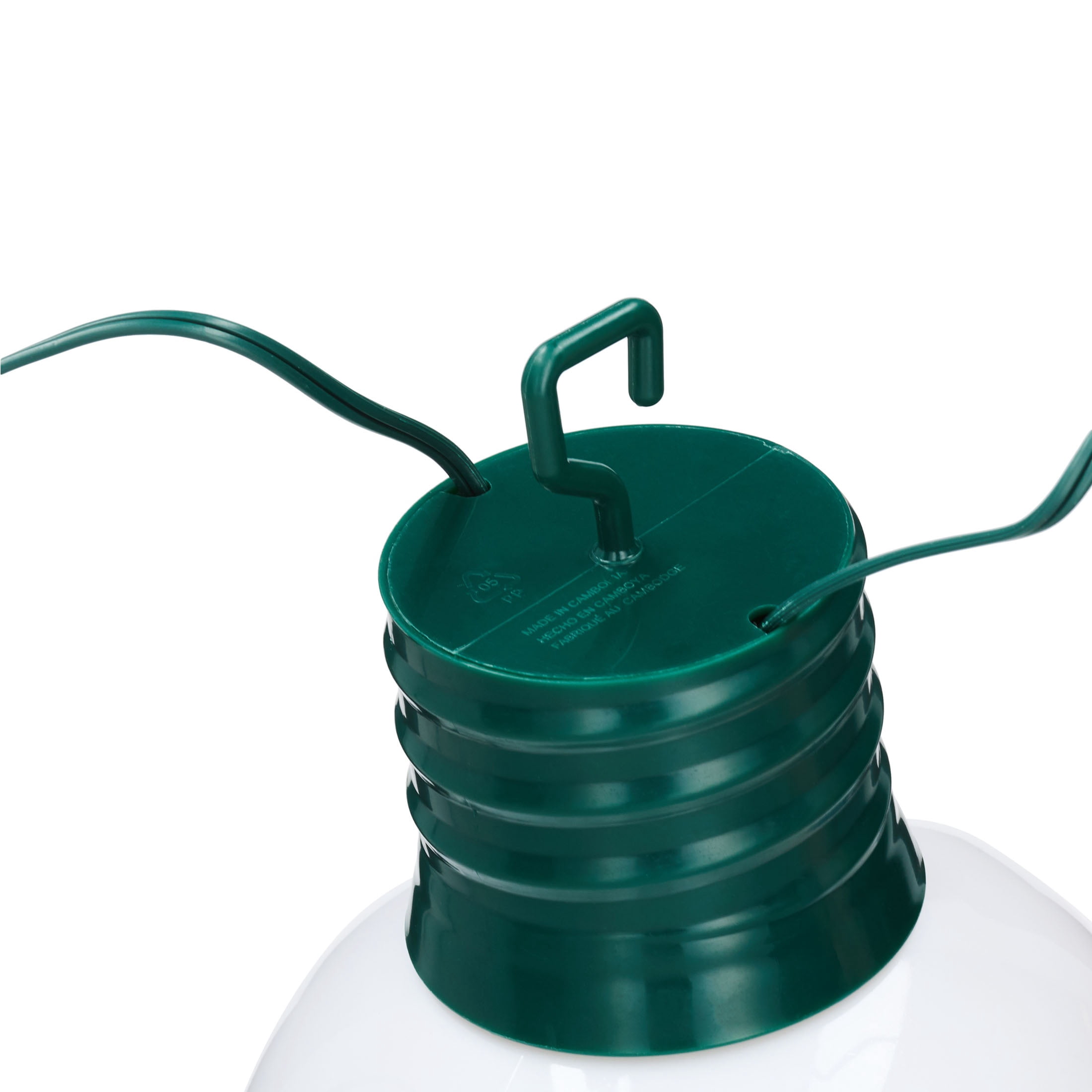 Indoor/Outdoor LED Giant Hanging C9 Bulb Christmas Light, Ceramic White, 14", by Holiday Time