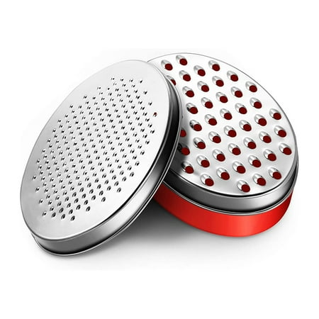 

Cheese Grater with Food Storage Container Vegetable Chopper Shredder for Hard Soft Cheeses Kitchen Supplies Red