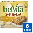 thumbnail image 4 of belVita Soft Baked Breakfast Biscuits, Banana Bread Flavor, 6 Boxes Of 5 Packs (1 Biscuit Per Pack), 4 of 4