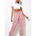 thumbnail image 4 of Women's Thin High Waisted Loose Sweatpants Comfortable High Waisted Jogging Pants With Pockets Casual Sweatpants, 4 of 4
