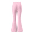 thumbnail image 6 of Oiangi Flare Leggings for Women Casual Stretch Workout Yoga Pants Elastic Waist Wide Leg Trousers Pink XL, 6 of 6