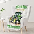 thumbnail image 2 of Yibo Tractor Blanket Flannel Soft and Comfortable Anti-static Bed Sofa Blanket, 2 of 6