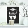 thumbnail image 1 of Funny Dog with Black Glasses - Animal Canvas Art Print, 1 of 3