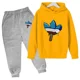 thumbnail image 5 of Nuevos chándales deportivos informales de marca de otoño para niños de 3 a 14 años, sudadera con capucha y pantalones, conjunto de traje informal de moda para niños, conjunto de 2 piezas, 5 of 5