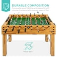 thumbnail image 5 of Best Choice Products 48in Competition Sized Foosball Table for Home, Game Room w/ 2 Balls, 2 Cup Holders - Light Brown, 5 of 8