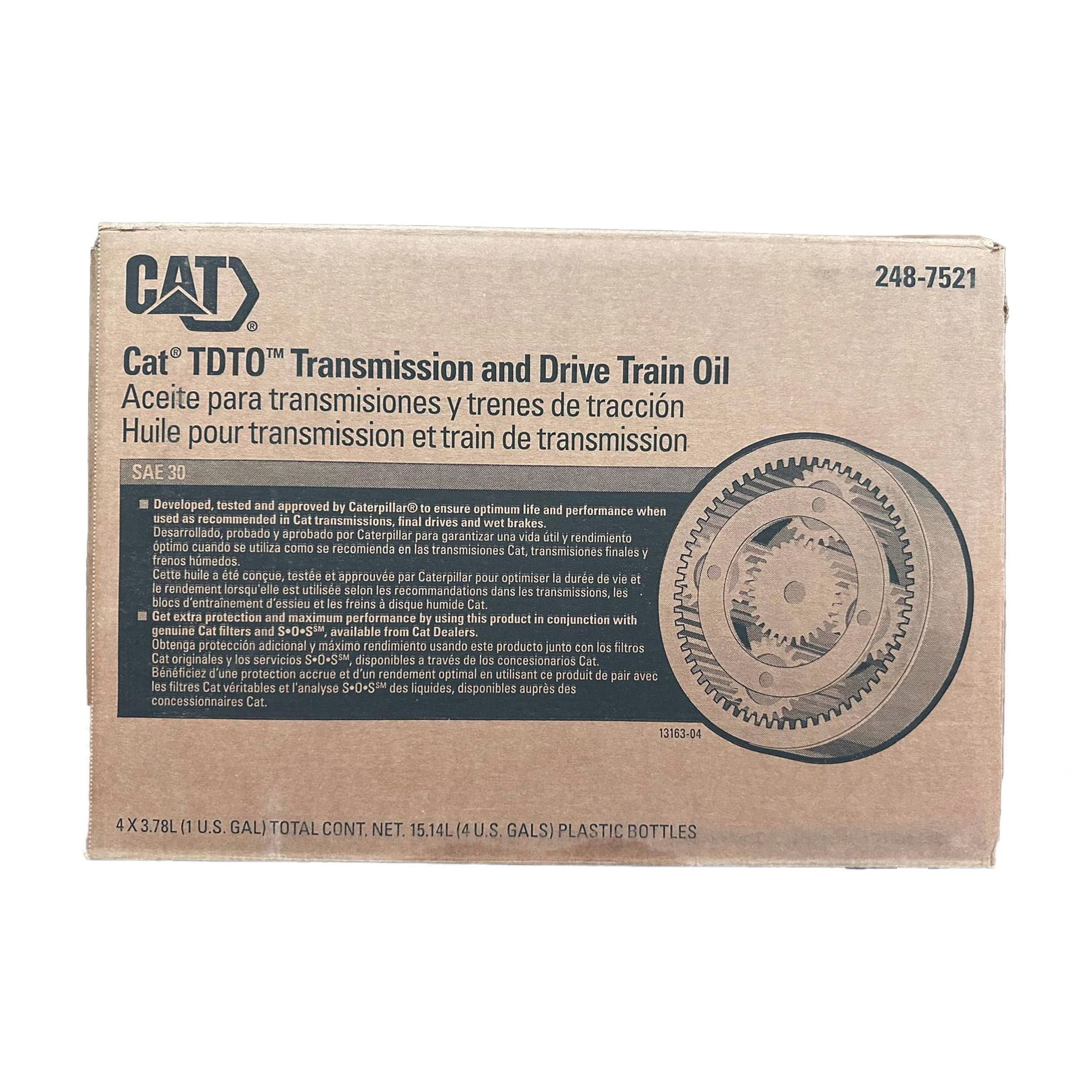 CAT ギヤオイル#30 2本 Cat 248-7521 SAE 30 Transmission and Drive Train Oil (Case of 4