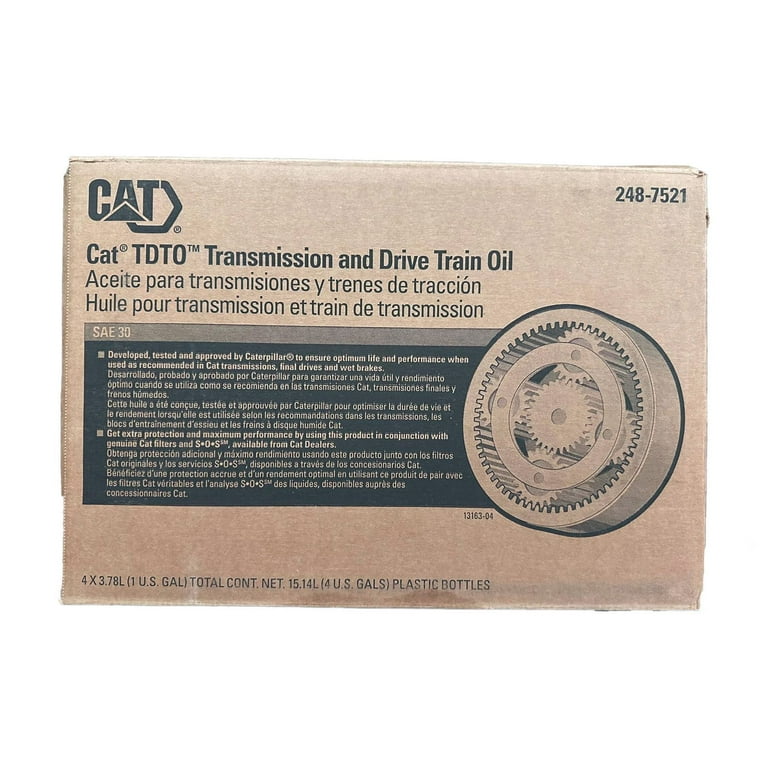 Cat 248-7521 SAE 30 Transmission and Drive Train Oil (Case of 4