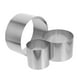 thumbnail image 3 of Molde de 3 anillos de mousse de acero inoxidable para hornear, herramienta redonda para decorar pasteles, ideal para repostería y galletas, 3 of 7