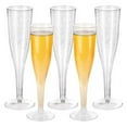 thumbnail image 5 of 12PCS Plastic Champagne Flutes Disposable | Clear Plastic Champagne Glasses for Parties | Plastic Toasting Glasses | Wedding Party Bulk Pack | New Years Eve Party Supplies, 5 of 6